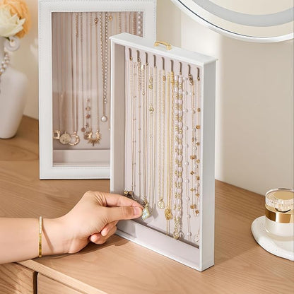Lolalet Necklace Organizer Box, 2-Layer Jewelry Storage Boxes - Image 7