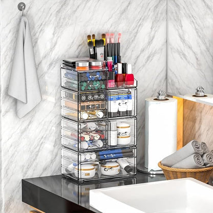 Acrylic Clear Make up Organizers And Storage - Image 2