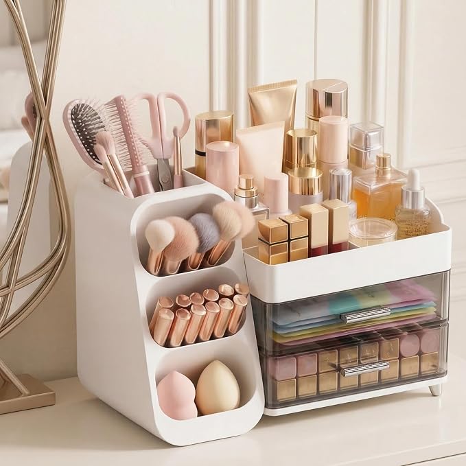 Large Capacity Makeup Organizer Countertop - Image 6