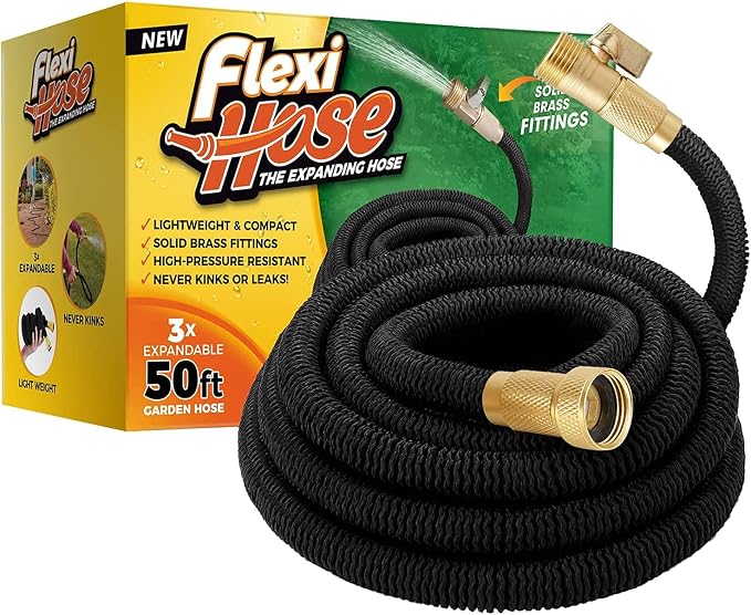 Flexi Hose Lightweight Expandable Garden Hose, 50FT by FlexiHose