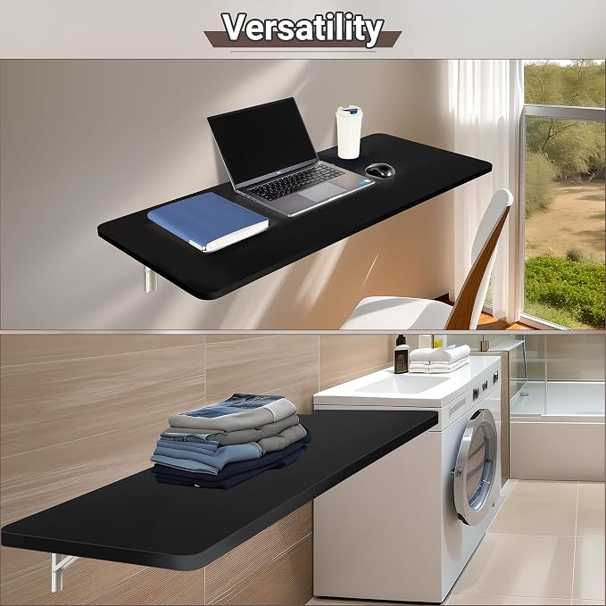Wall Mounted Folding Table 47.2”L x 19.7”W, Laundry Folding Table - Image 8
