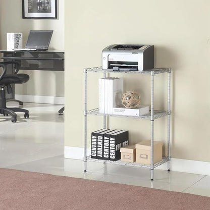 PayLessHere | 3-Tier Wire Shelf | 23"x13"x30" | Chrome | Adjustable Racks | - Image 4