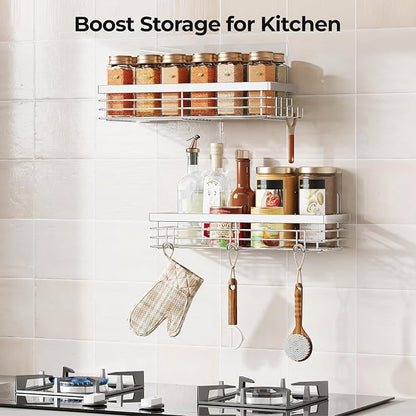 Orimade Shower Caddy with 5 Hooks Organizer - Image 6
