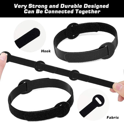 200PCS Reusable Fastening Cable Ties, 6-Inch Cable Straps Cable Management - Image 3