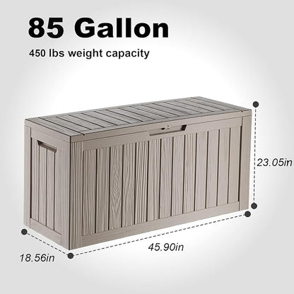 85 Gallon Waterproof Outdoor Storage Box, Deck Boxs - Image 7