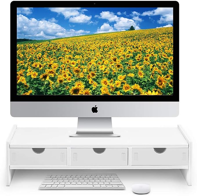 valen Monitor Stand Riser, Computer Laptop Riser Shelf by valen