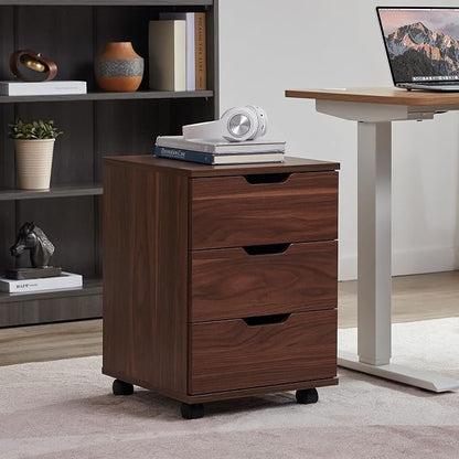 Farini Mobile File Cabinet for Home Office, 3 Drawer Chest Wood, Drawers Unit - Image 2