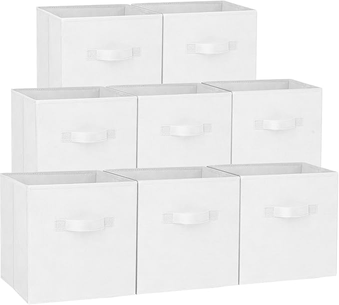 Storage Cubes - 13 Inch Heavy Duty Fabric Storage Bins by Criusia