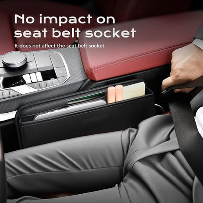 Coverado Universal Car Seat Gap Filler Organizer, Premium Suede Leather Car - Image 6