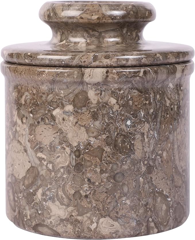 Butter Crock With Lid- Perfect Butter Keeper Crock- Classic Butter Bowl- by MarbleHives