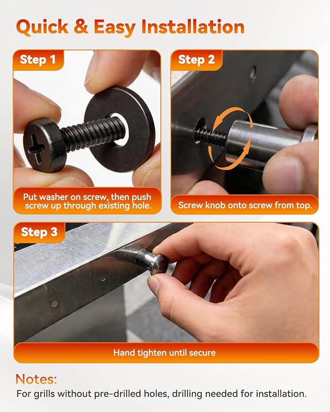 6-Pack Grill Tool Hooks for Charbroil 9466065W24 & 5667408R06, Heavy-Duty Metal - Image 5