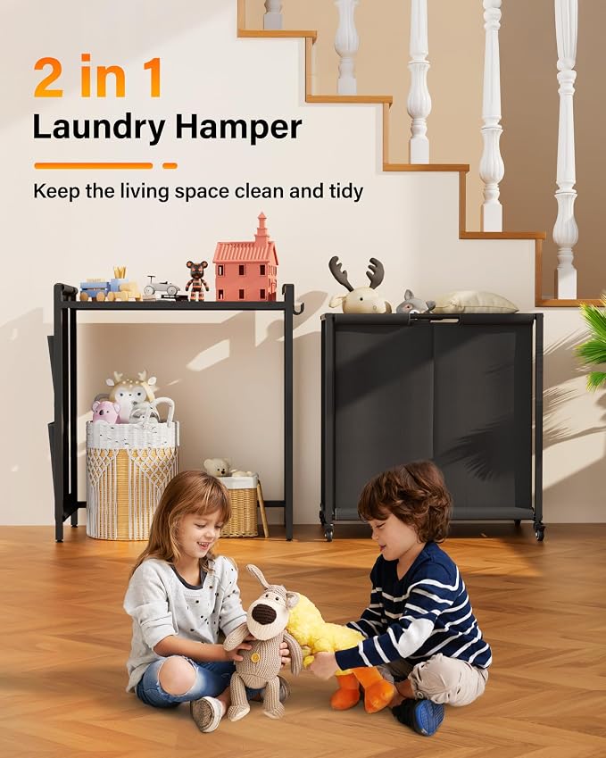 Laundry Sorter 2 Section: Laundry Hamper Basket - Image 4