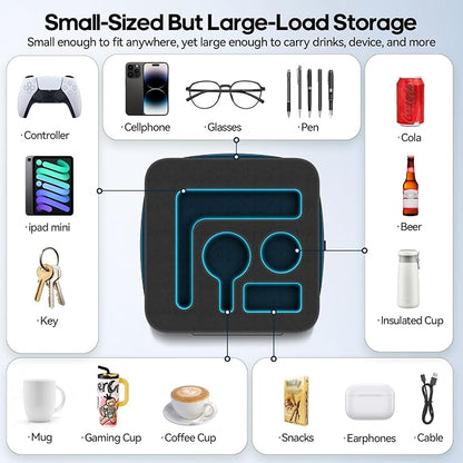 Couch Cup Holder Pillow, Sofa and Bed Caddy - Image 2