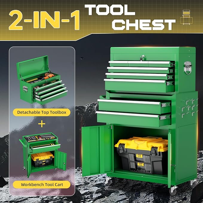 8-Drawer Rolling Tool Chest - Image 4