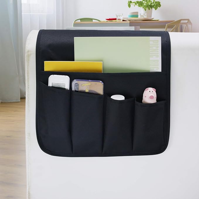 MDSTOP 5 Pockets Remote Control Holder, Magazine Rack, Space Saver Organizer by MDSTOP