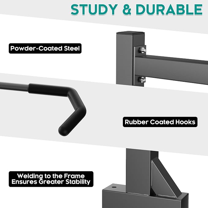 EVERHANGER Freestanding Bike Rack, Vertical Bike Rack Stand - Image 5