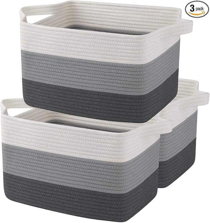 OIAHOMY Storage Basket, Woven Baskets by MasterofSpaceOptimization