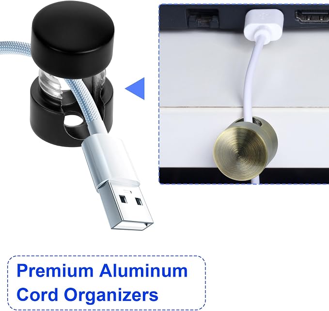 3 Sets Charger Holders for Cords, Adjustable Cable Anchor Holders, Adhesive - Image 4