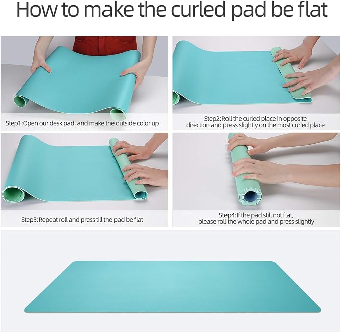 YSAGI Dual-Sided Desk Pad Protector, Desk Mat - Image 7