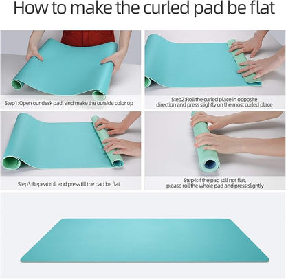 YSAGI Dual-Sided Desk Pad Protector, Desk Mat - Image 7