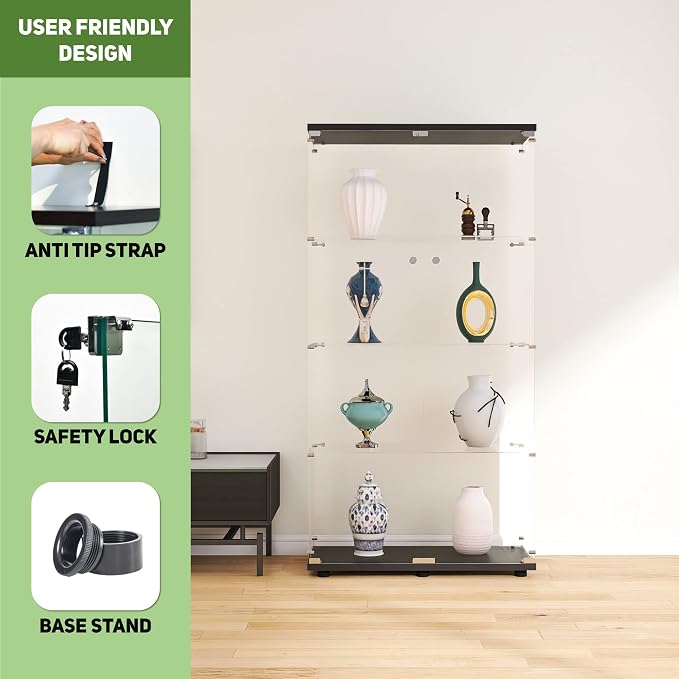 Beauty4U Glass Display Cabinet - Image 4