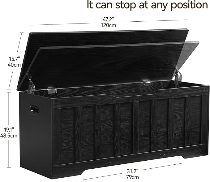 VANKILEY 47.2" Storage Chest Extra Large, Storage Trunk - Image 2