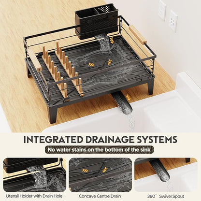JYPS Dish Drying Rack for Kitchen Counter Decor - Image 2