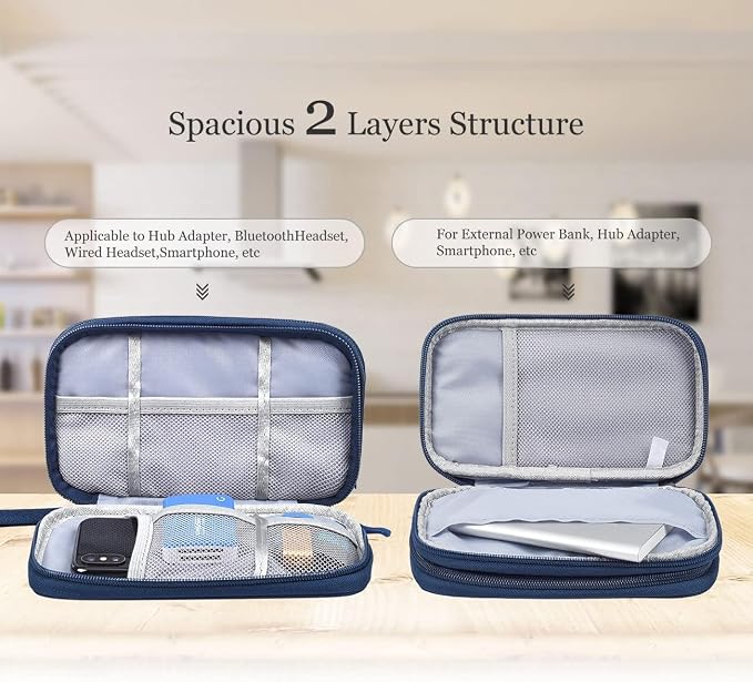 CAOODKDK Electronic Organizer Travel Cable Accessories Bag, Electronic - Image 4