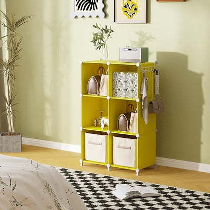 AWTATOS Cube Storage Organizer, 6 Cube Closet Organizers and Storage, DIY - Image 4