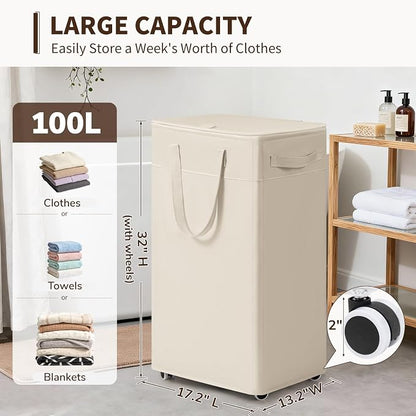 Goodpick 100L Collapsible Laundry Hamper - Image 3