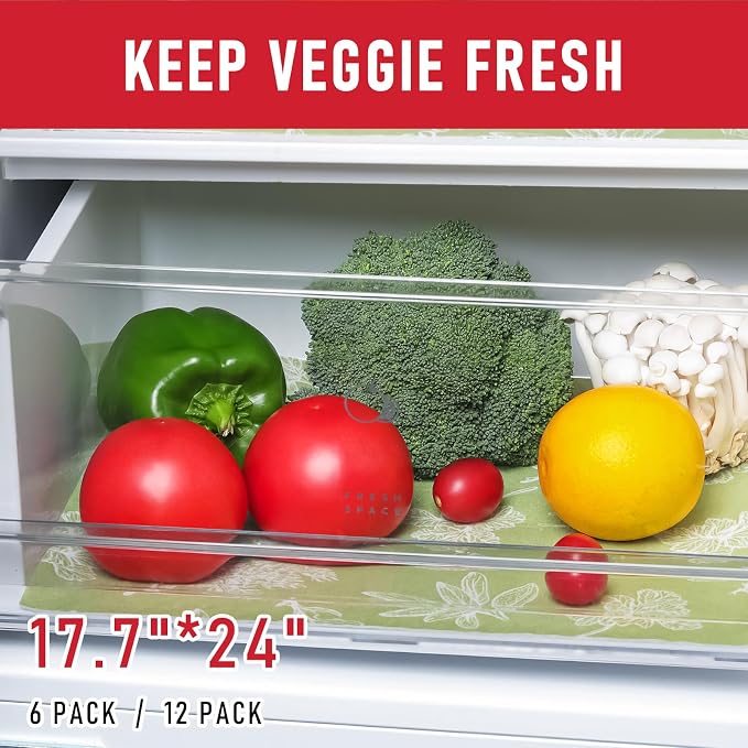 Cooyes Large Fridge Liners for Refrigerator, 17.7" × 24", Drawer & Shelf Liners - Image 7