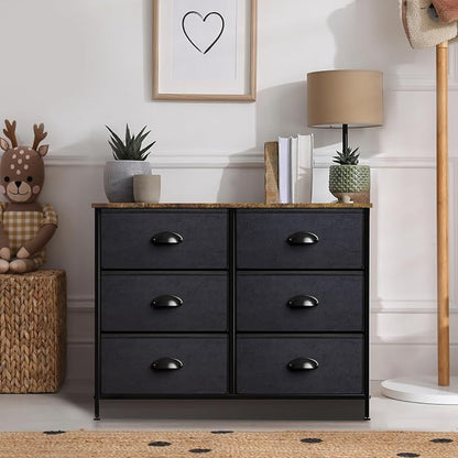 Sorbus Dresser with 6 Fabric Drawers - Image 2
