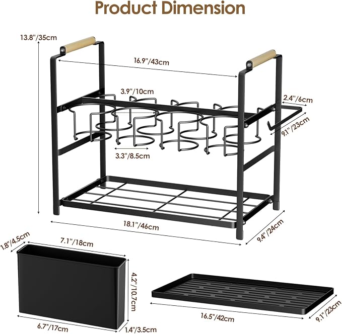 Housolution Water Bottle Organizer Drying Rack - Image 8