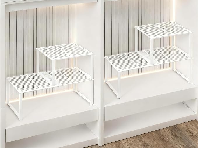 Extendable Metal Wire Shelf Organizer by HGZBS