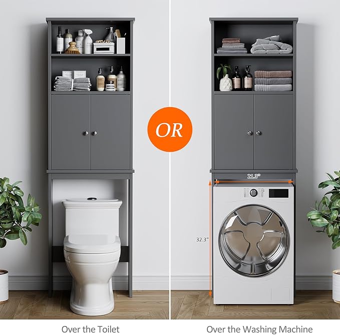 Over the Toilet Storage Cabinet - Image 4