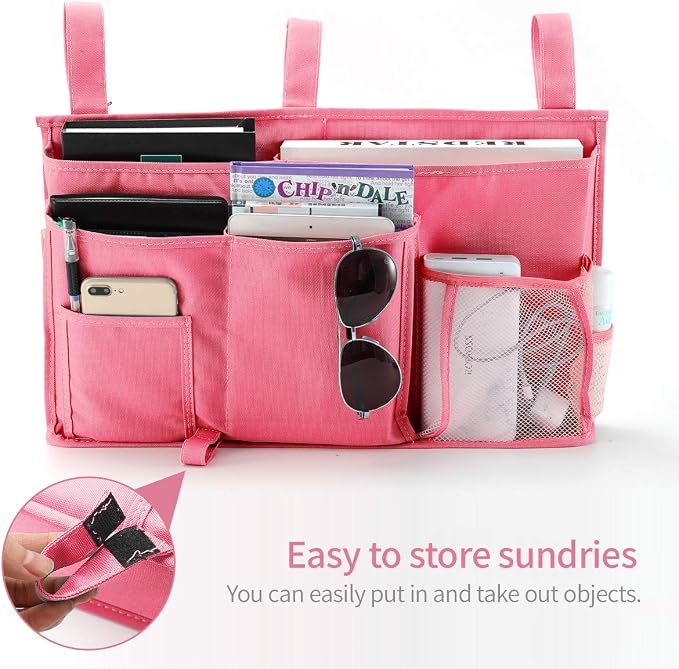 Bseash Bunk Bed Organizer, Bedside Caddy Hanging Bed Organizer Storage Bag 8 - Image 4