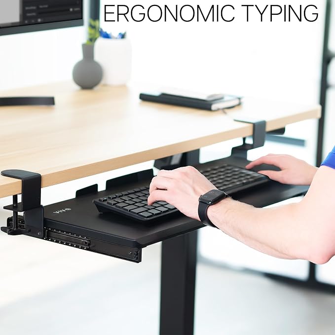 VIVO Large Keyboard Tray Under Desk Pull Out - Image 7