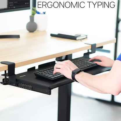 VIVO Large Keyboard Tray Under Desk Pull Out - Image 7