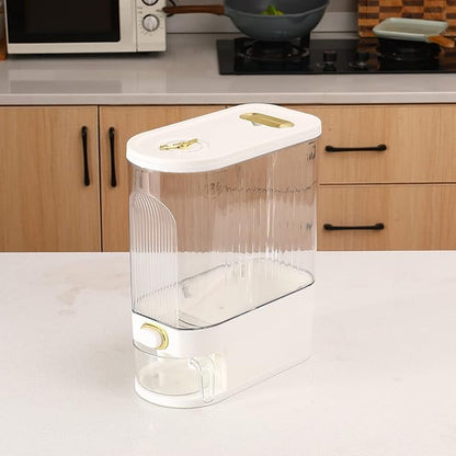 Sooyee Clear Rice Dispenser, Large Cereal Dispenser - Image 3