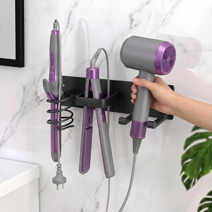Hair Tool Organizer Wall Mount, Bathroom Storage Rack - Image 6