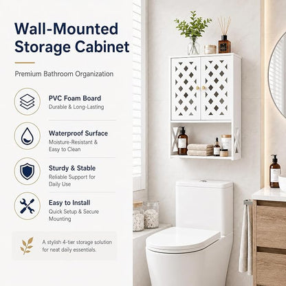 Over the Toilet Wall Bathroom Medicine Cabinet - Image 6