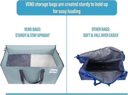 VENO 10 Pack Moving Bags and Large Christmas Storage Bins - Image 4