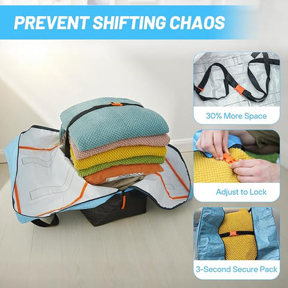 2 Pack Moving Bags, Heavy Duty Storage Bags - Image 4