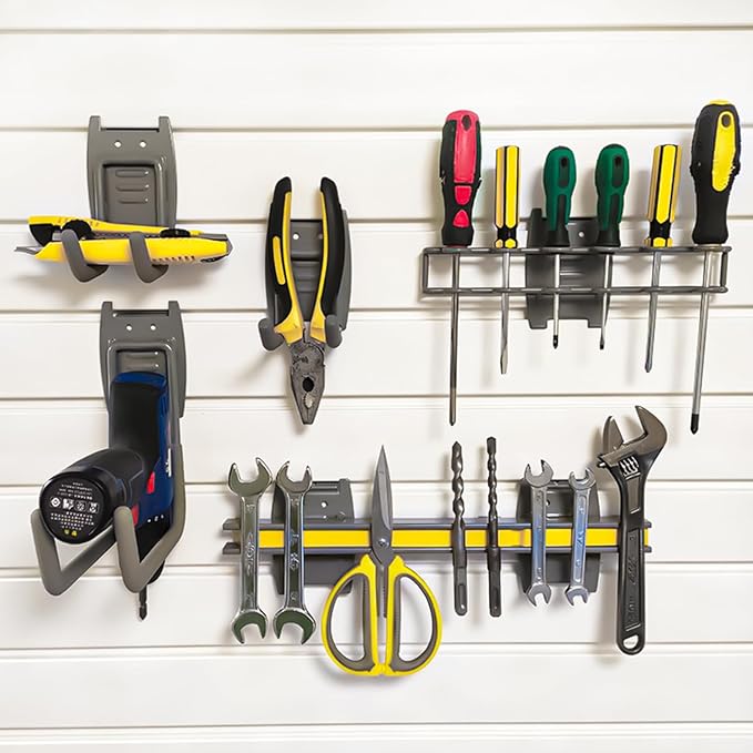 4'H x 4'W PVC Slatwall Panels Garage Wall Storage System - Image 2