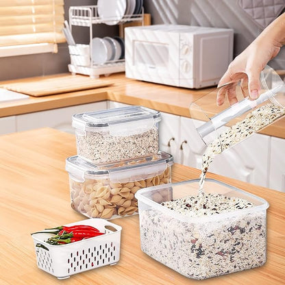 4 Pack Large Fridge Food Storage Container Set - Image 5