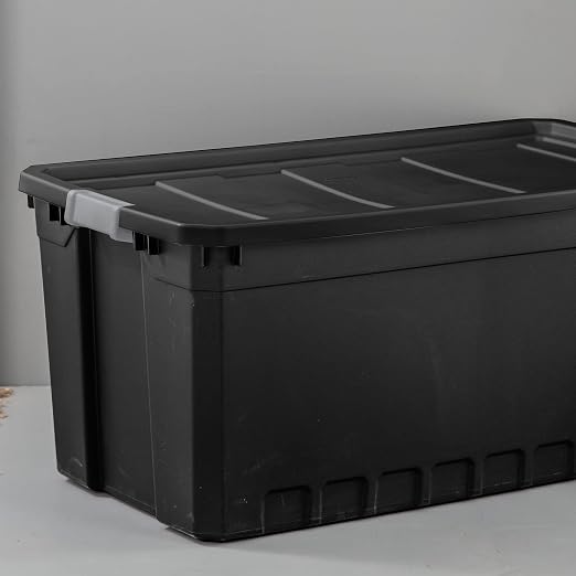 Sterilite 50-Gallon Large Stackable Rugged Industrial Storage Tote Container - Image 6