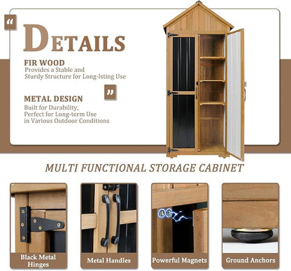 Outdoor Storage Cabinet Waterproof, Outdoor Storage Shed - Image 4