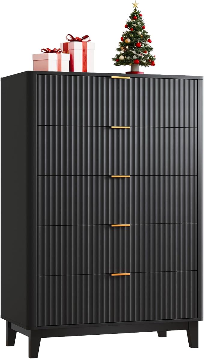 WLIVE Fluted Dresser for Bedroom by WLIVE