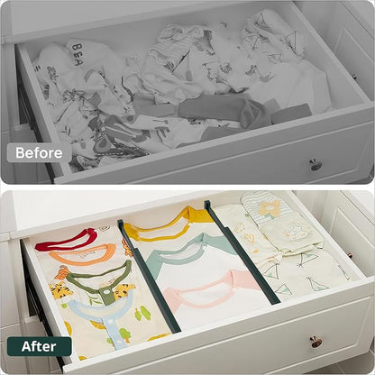 ANTOWIN Expandable Bamboo Drawer Dividers Organizers, Drawer Separators Splitter - Image 9
