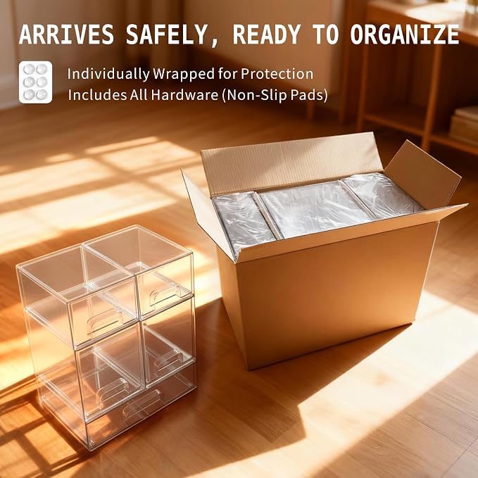 Baby Bottle Organizer, Large Capacity Stackable Acrylic Storage - Image 7